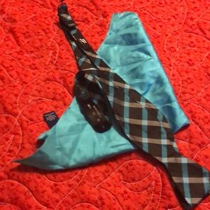 Men’s bow tie and handkerchief